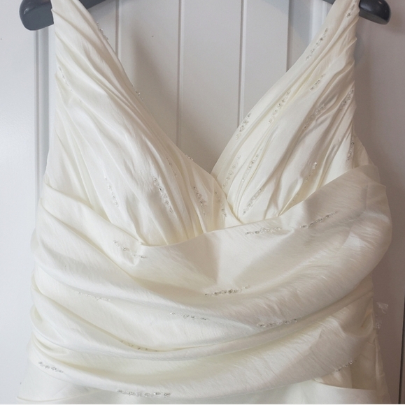 Taffeta Ruched Wedding Gown Casablanca C1831 - Picture 9 of 11